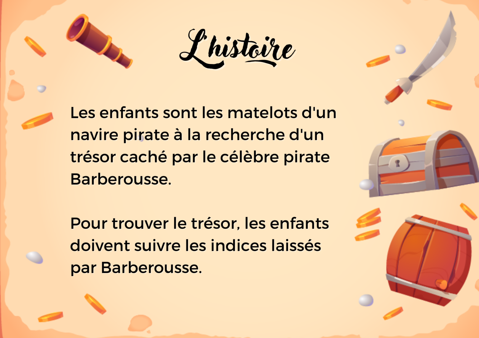 Chasse au trésor de Pirates gratuite Mon Petit Courier